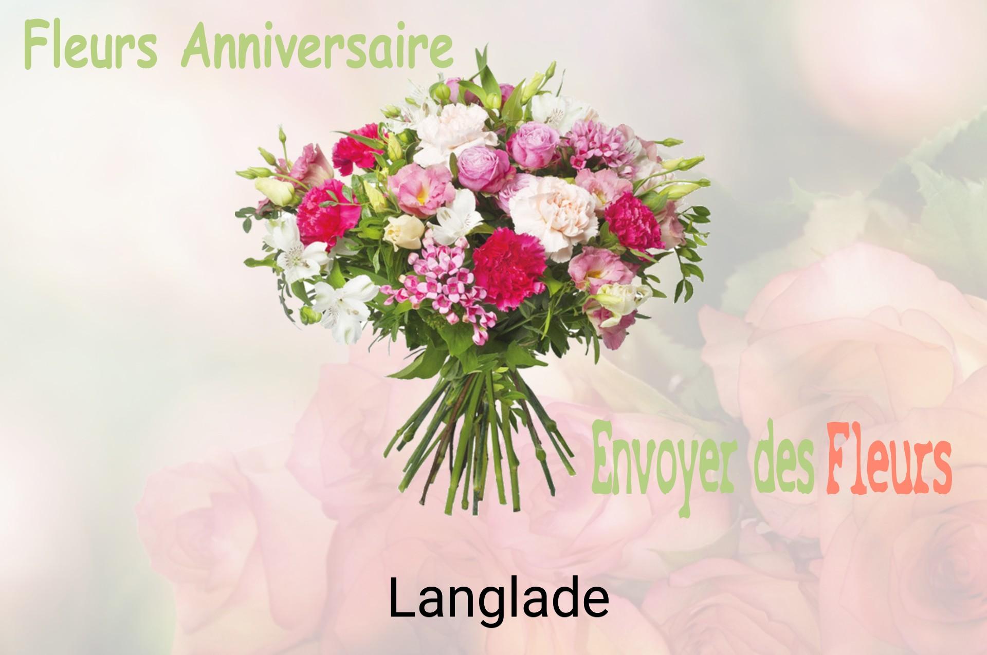 Bouquet de fleurs d’anniversaire livré à Langlade