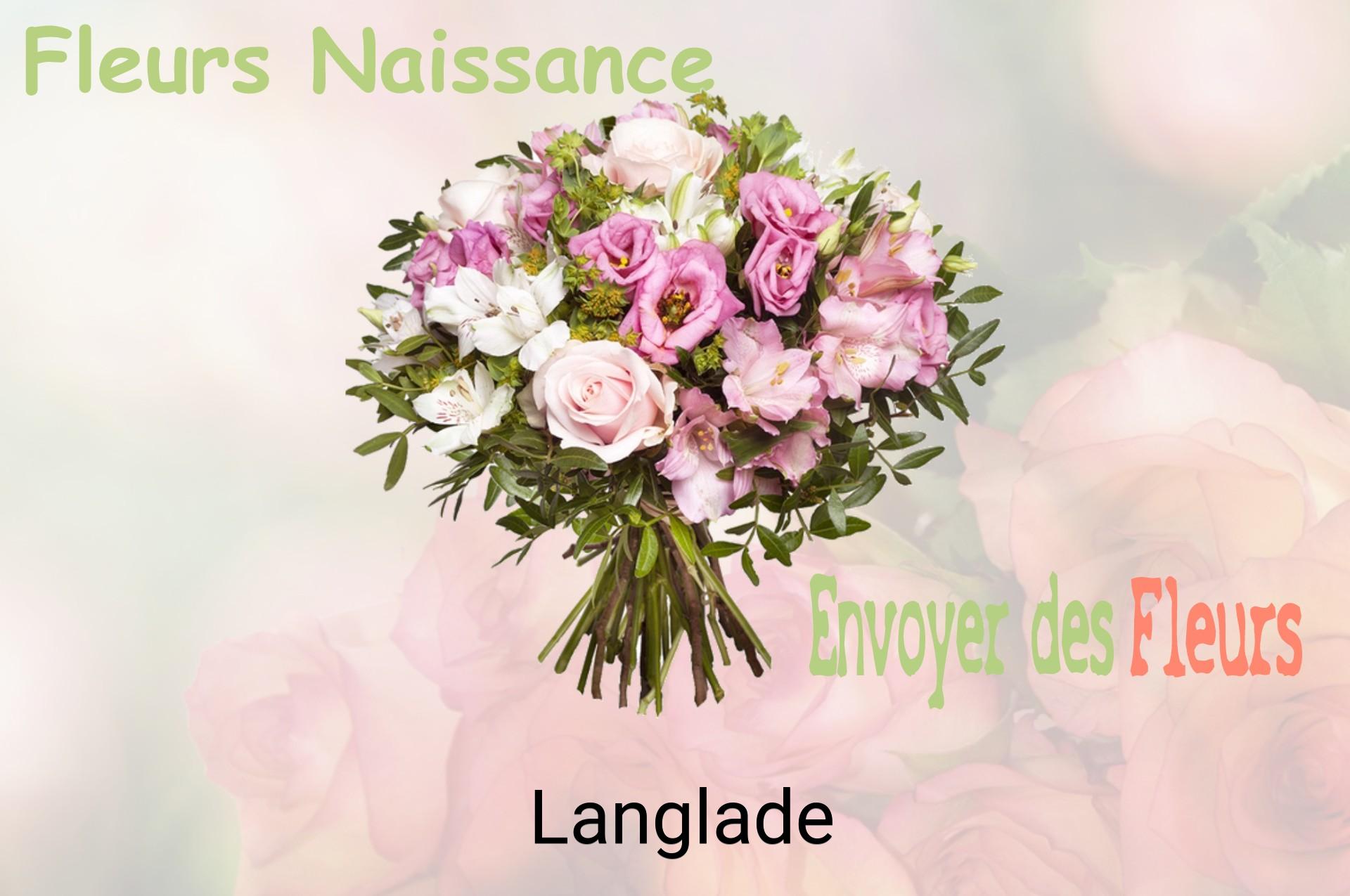 Bouquet de fleurs de naissance livré à Langlade